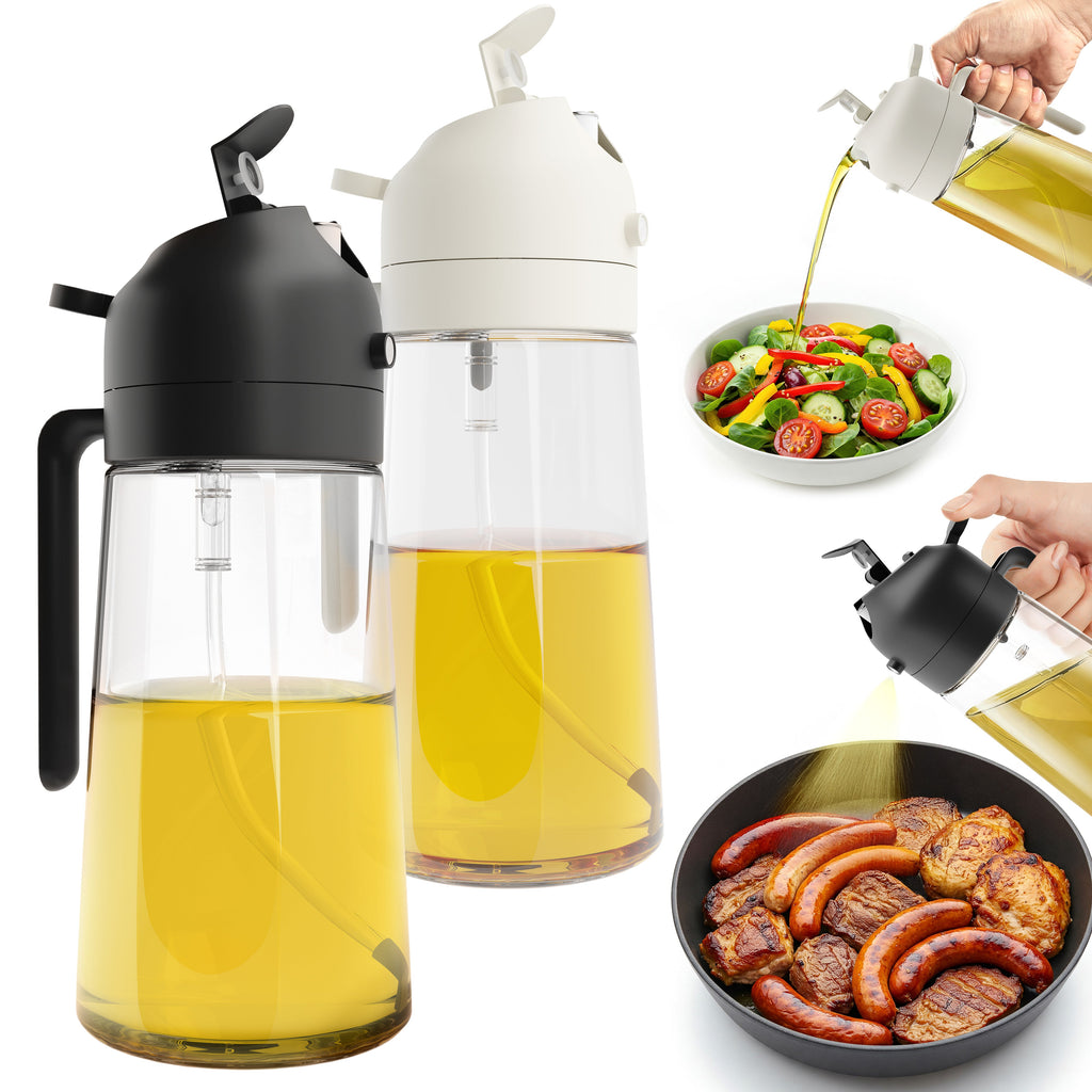 16oz Glass Oil Sprayer & Dispenser