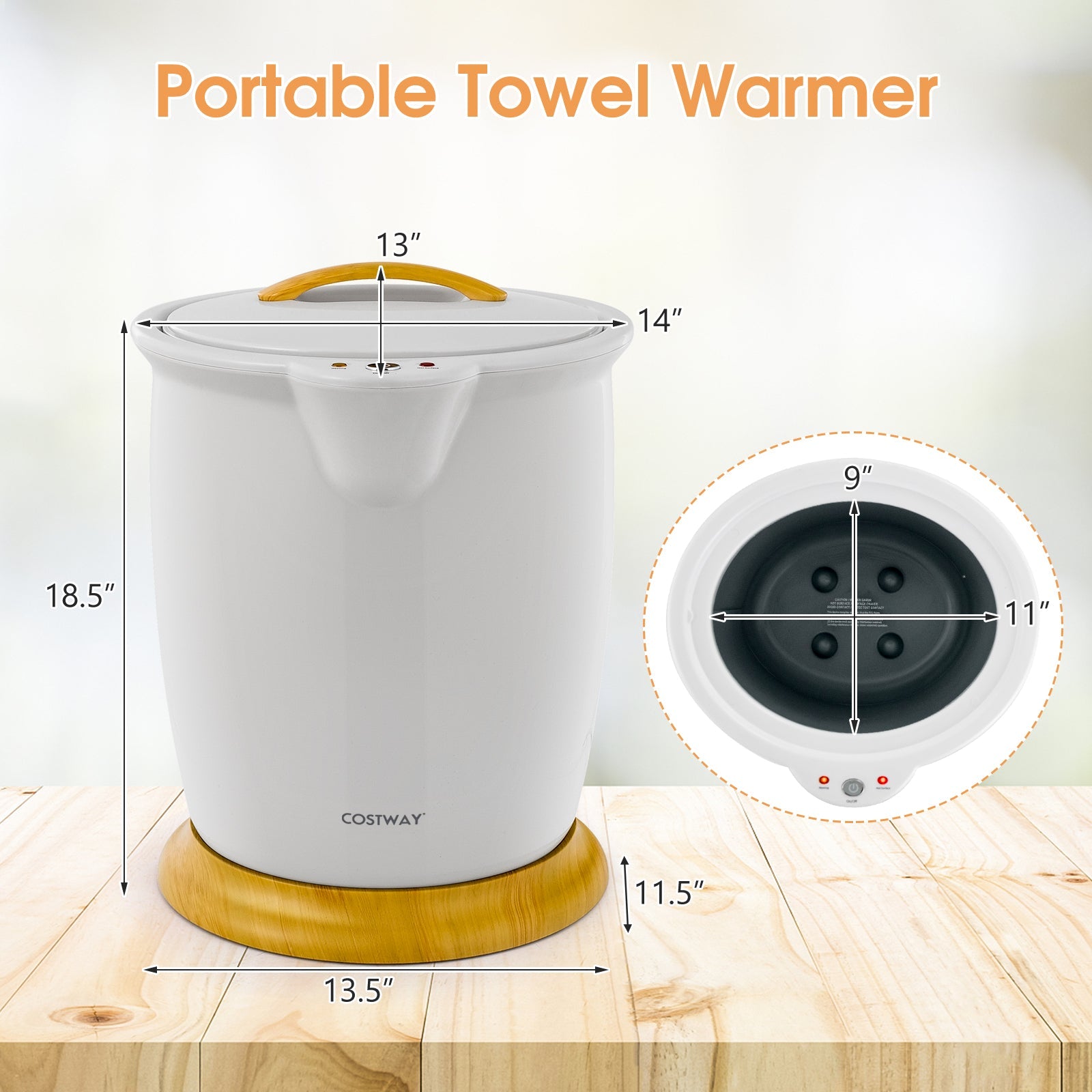 Towel Warmer with an Optional Fragrant Twist