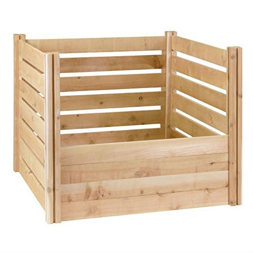 Outdoor Compost Bin made from Eco-Friendly Cedar Wood