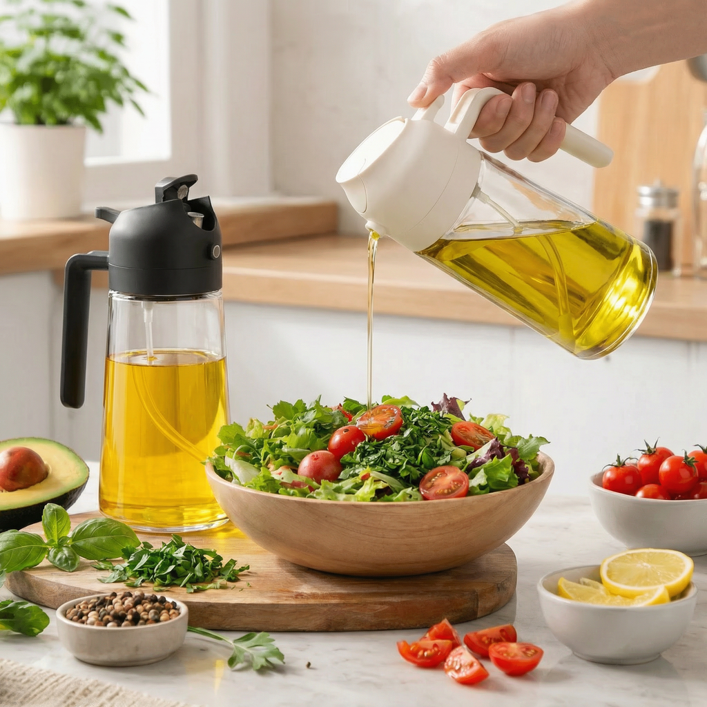 16oz Glass Oil Sprayer & Dispenser