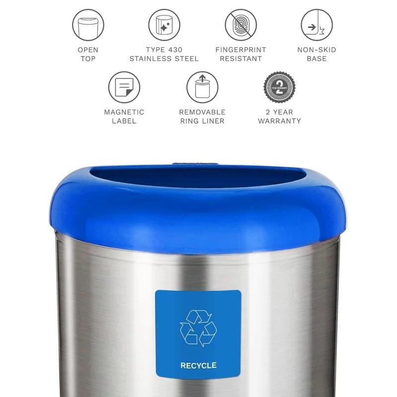 Stainless Steel Recycle Bin