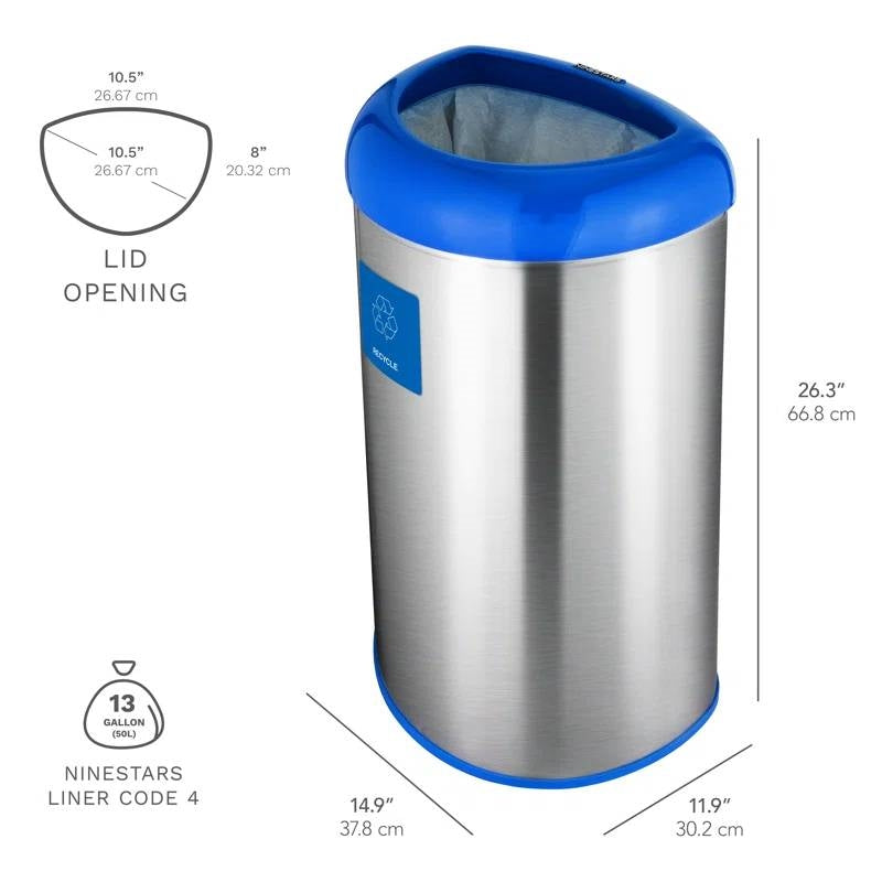 Stainless Steel Recycle Bin