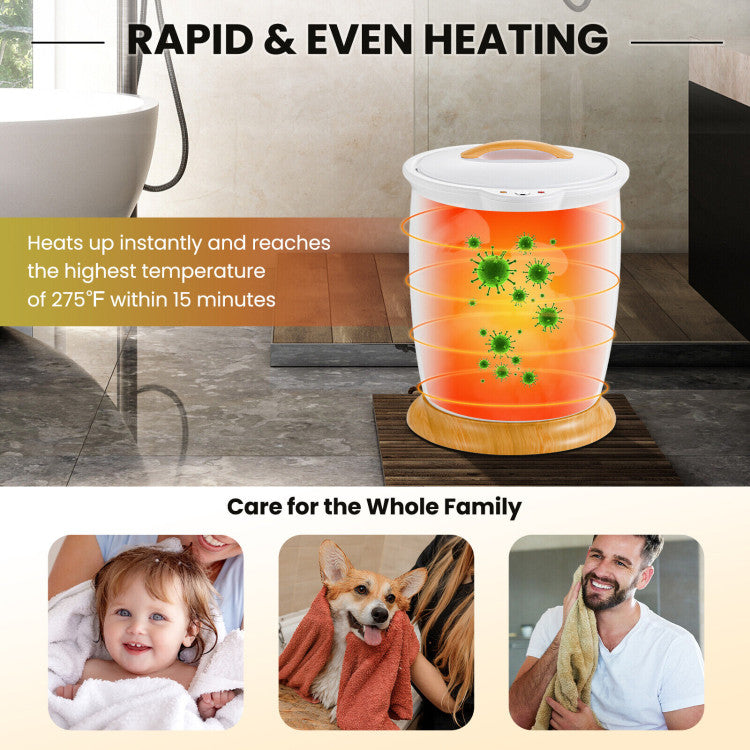 Towel Warmer with an Optional Fragrant Twist