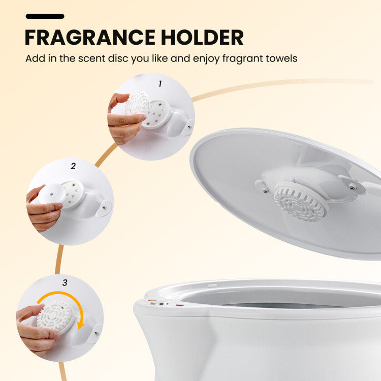 Towel Warmer with an Optional Fragrant Twist